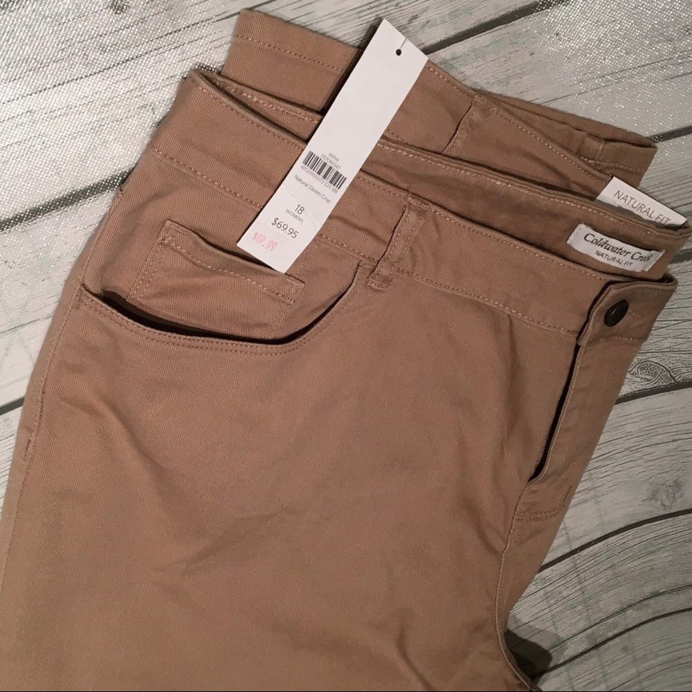 Coldwater Creek Natural Denim Crop Pant | NWT | 18
